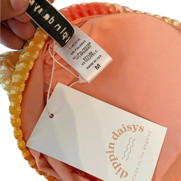 Dippin Daisy Tie-Dye Velvet One Should Bikini Top - Picture 2 of 4